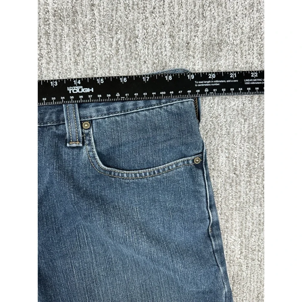 Carhartt Jeans Mens 38x32 Blue Medium Wash Relaxed Fit Straight Denim Pants